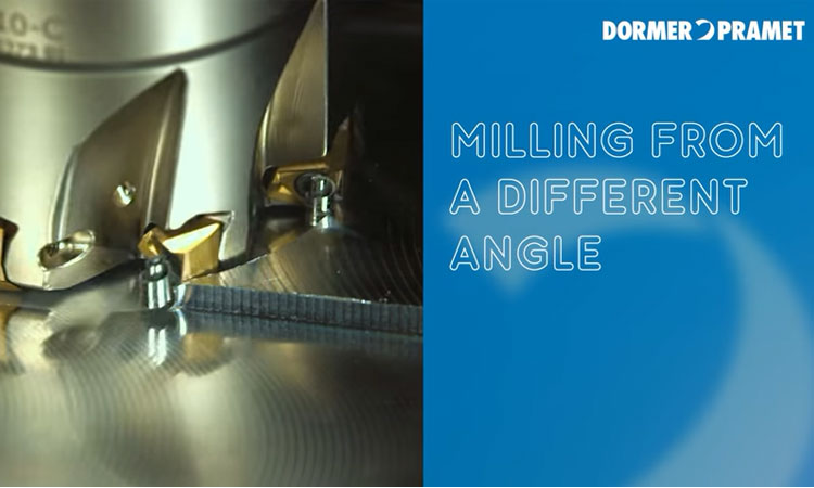 Dormer Pramet - Milling from diffrent angle - TNGX10 double-sided triangular inserts